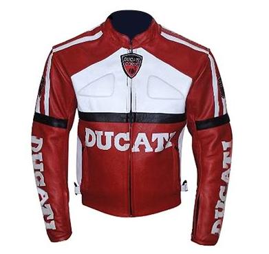 DUCATI Brand Race Replica Motorbike Leather Jacket