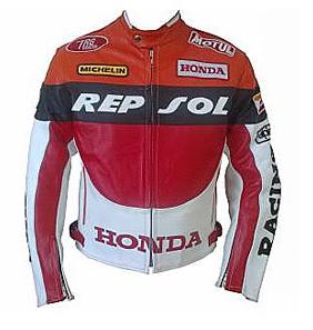 HONDA Racing REPSOL Mens Motorbike Leather Jacket