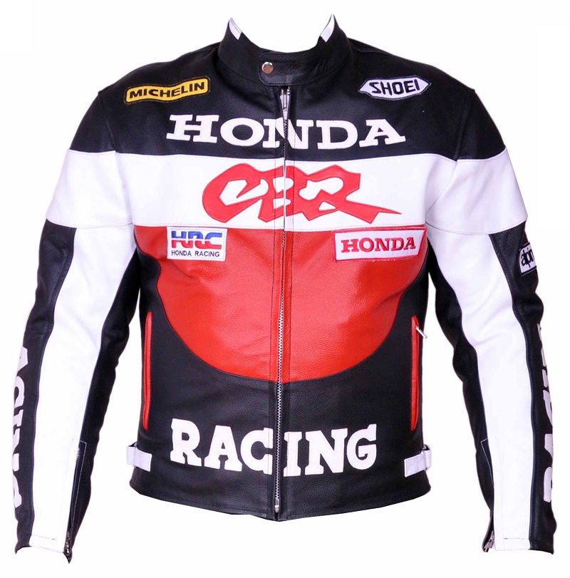 Honda CBR Red Color Motorcycle Leather Jacket