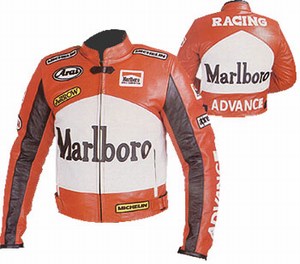Marlboro advance racing motorcycle leather jacket