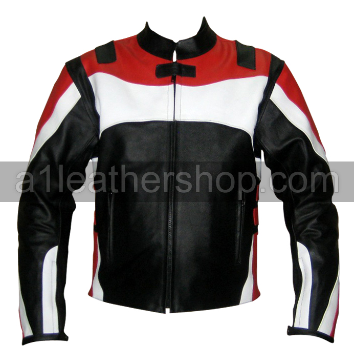 Stylish Color Motorcycle Leather Jacket