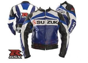 SUZUKI Brand GSXR Motorbike Leather Jacket