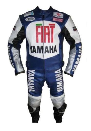 Stylish YAMAHA FIAT Motorbike Leather Suit