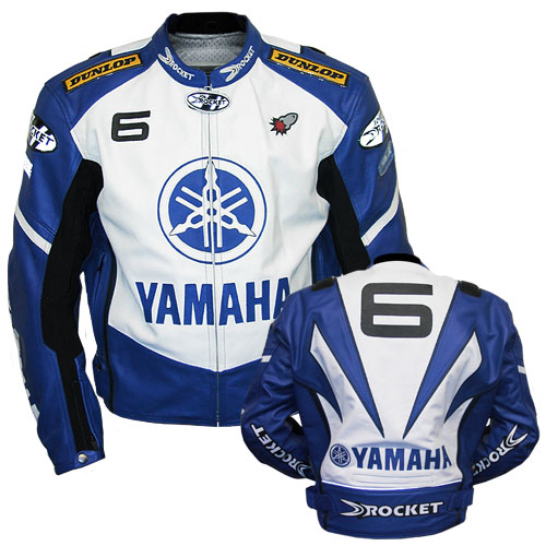 Yamaha 6 rocket biker leather jacket
