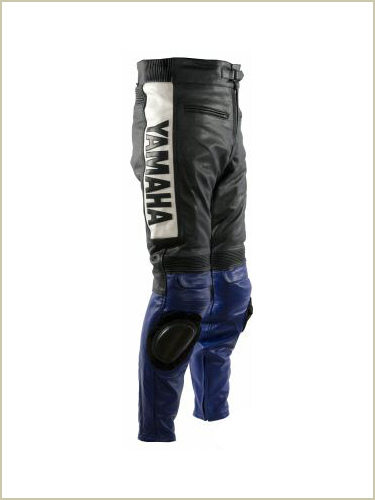 Yamaha Blue and Black Motorcycle Leather Pant