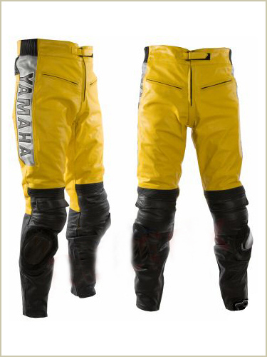 Yamaha Yellow Color Motorcycle Leather Pant