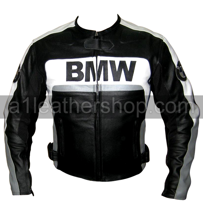 bmw motorrad black and white leather jacket