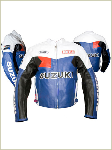 Motul Suzuki Motorbike Racing Leather Jacket