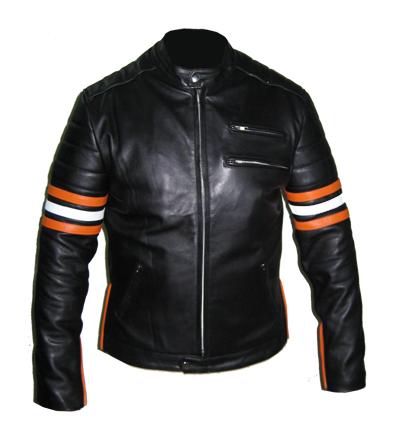 stylish black soft cowhide aniline leather jacket